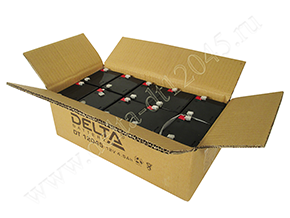 Упаковка аккумулятора Delta DT 12045